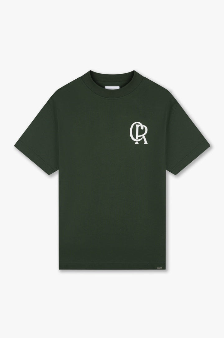 INITIAL T-SHIRT - DARK GREEN