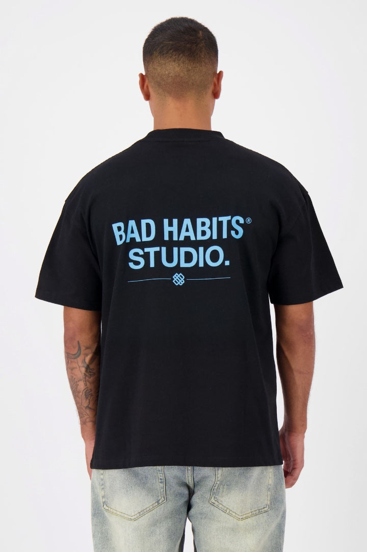 BAD HABITS STUDIO. T-SHIRT | BLACK