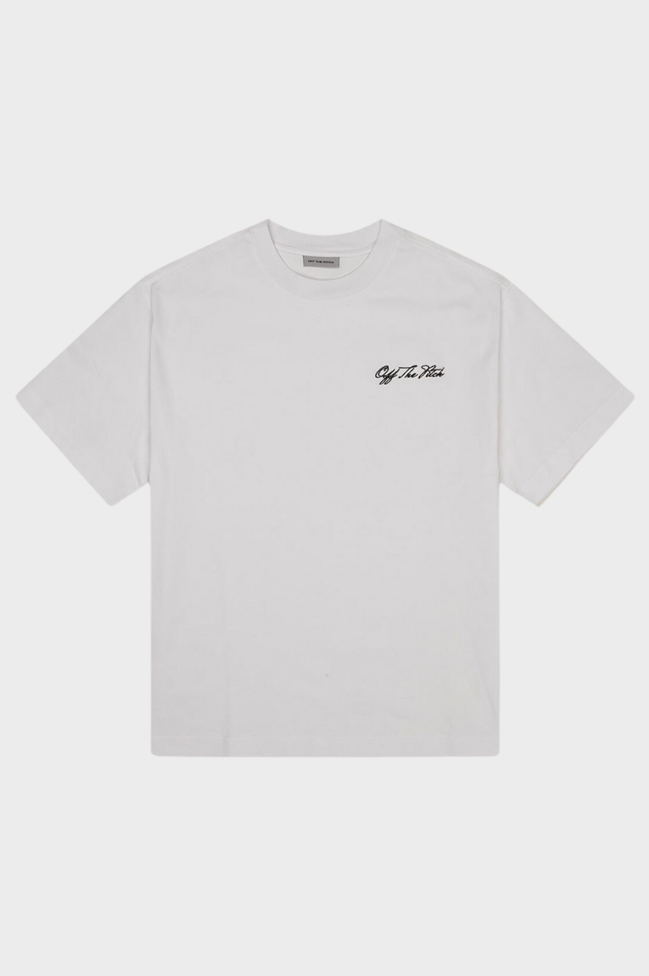 SCRIPT LOOSE FIT TEE UNISEX | WHITE