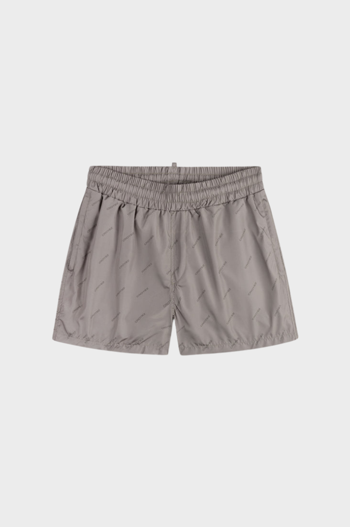 ALLOVER SWIM SHORTS - MUSHROOM