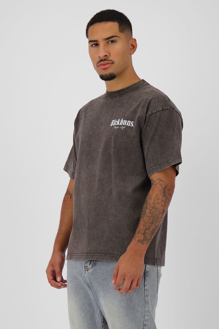 BRUSH T-SHIRT | GREY