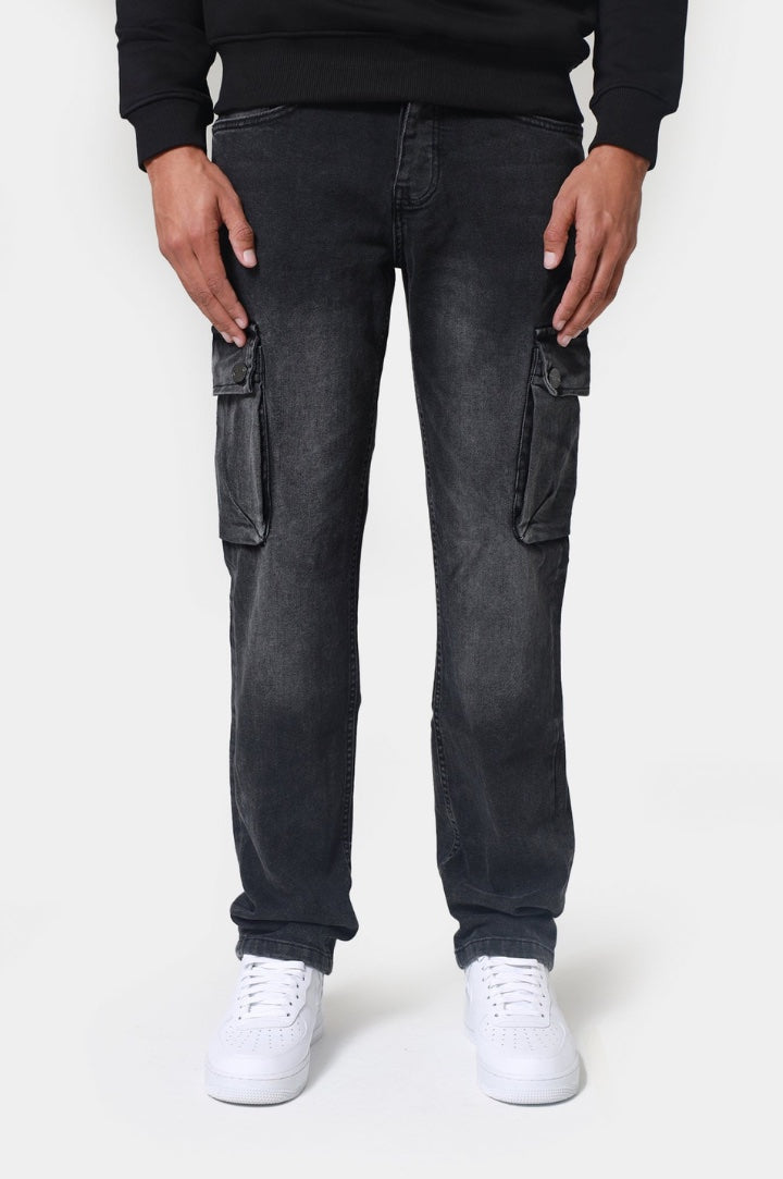 Cargo Jeans | Dark Grey