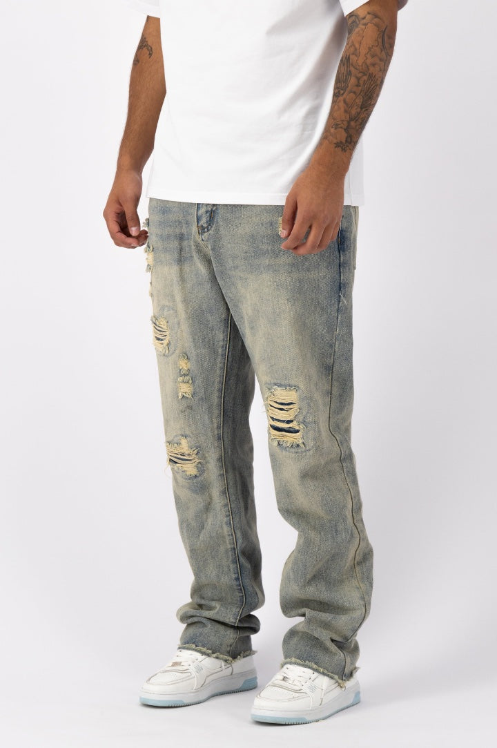 DISTRESSED DENIM | BLUE