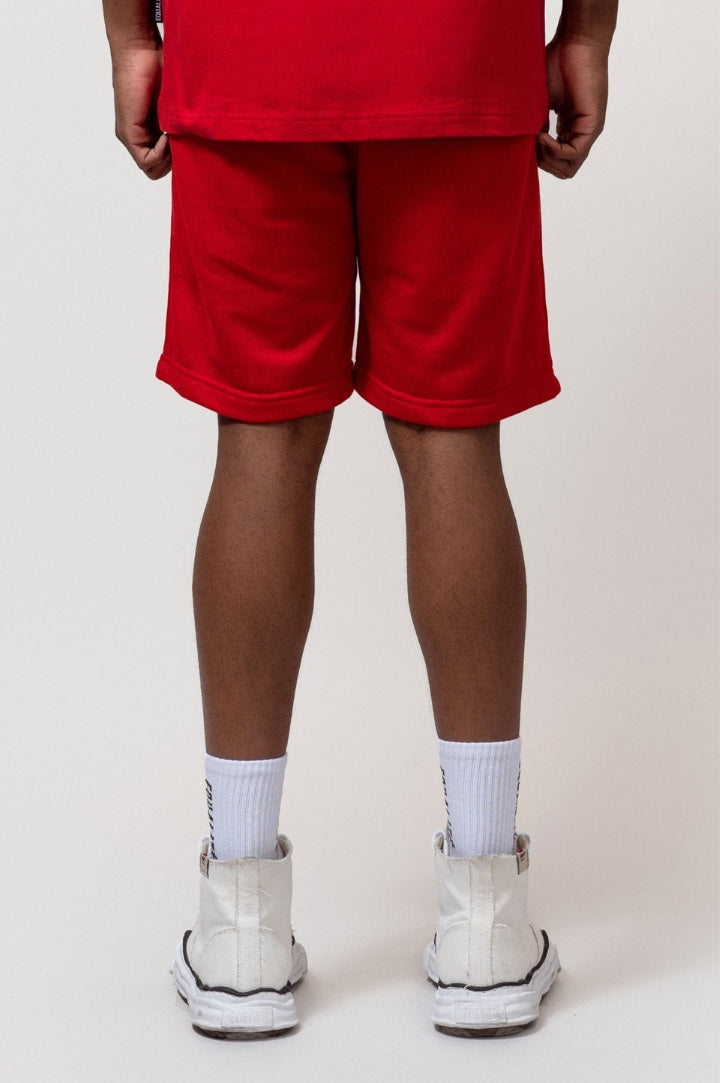 SOCIETÉ OVERSIZED SHORTS | RED