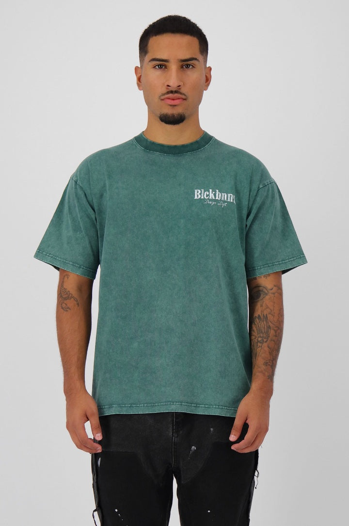 BRUSH T-SHIRT | DARK GREEN