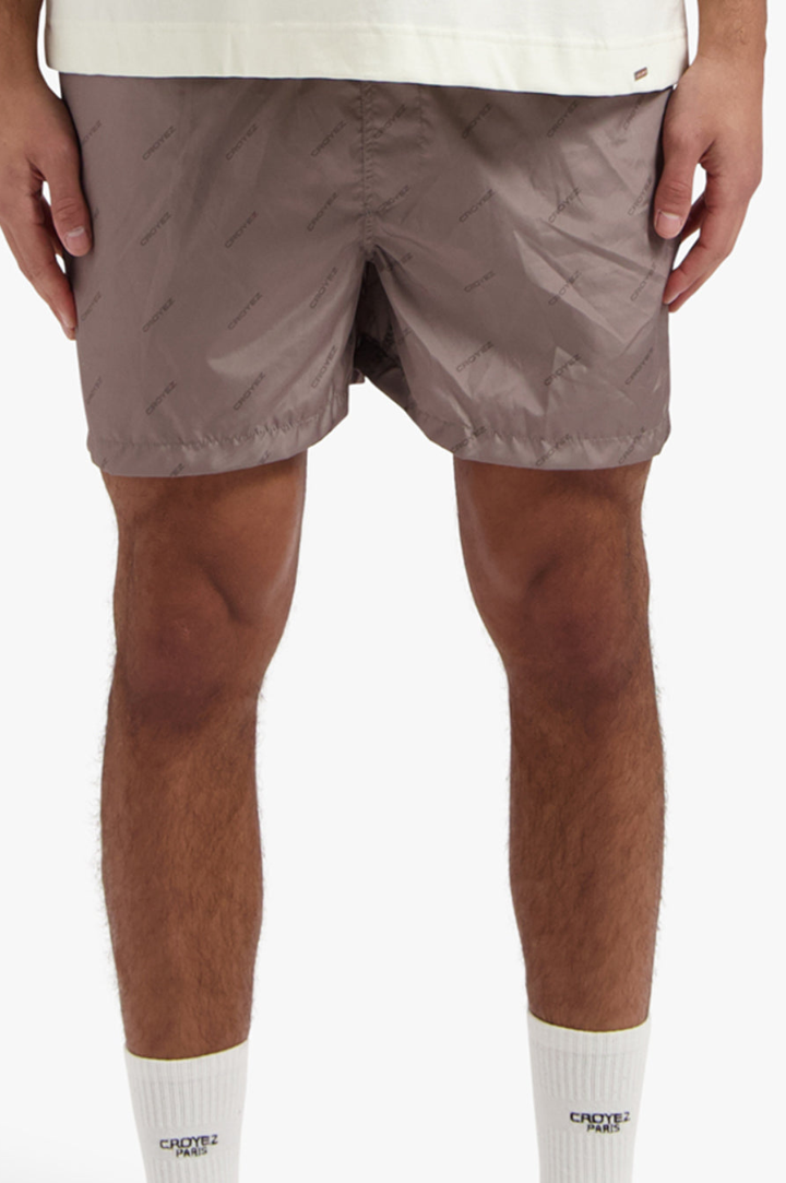 ALLOVER SWIM SHORTS - MUSHROOM