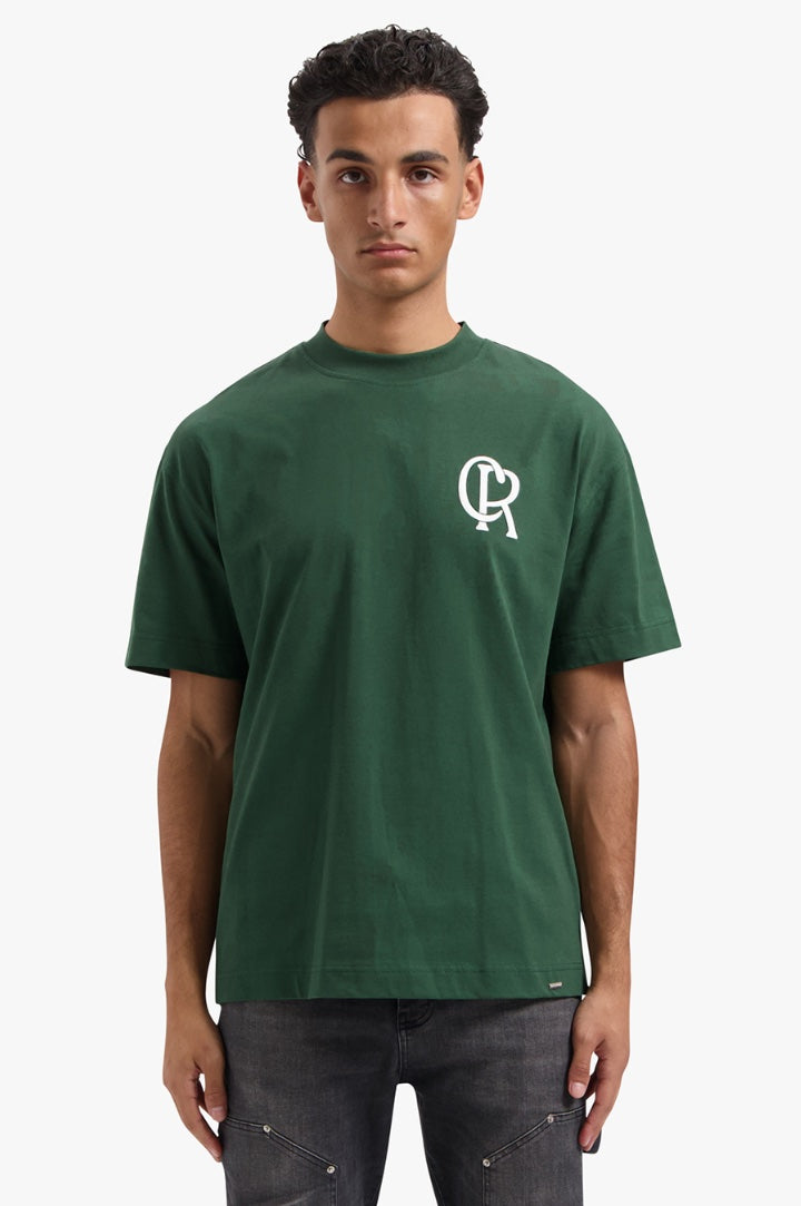 INITIAL T-SHIRT - DARK GREEN