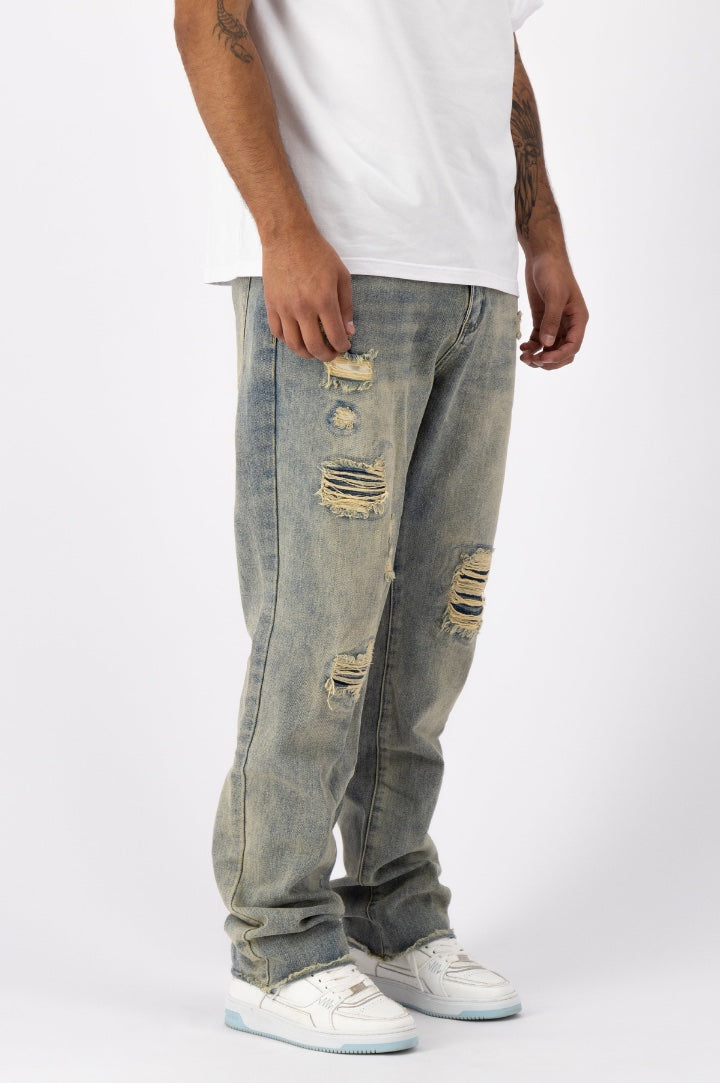 DISTRESSED DENIM | BLUE