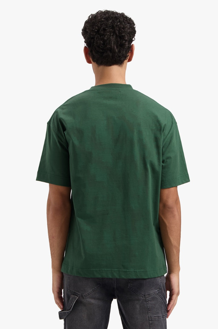 INITIAL T-SHIRT - DARK GREEN