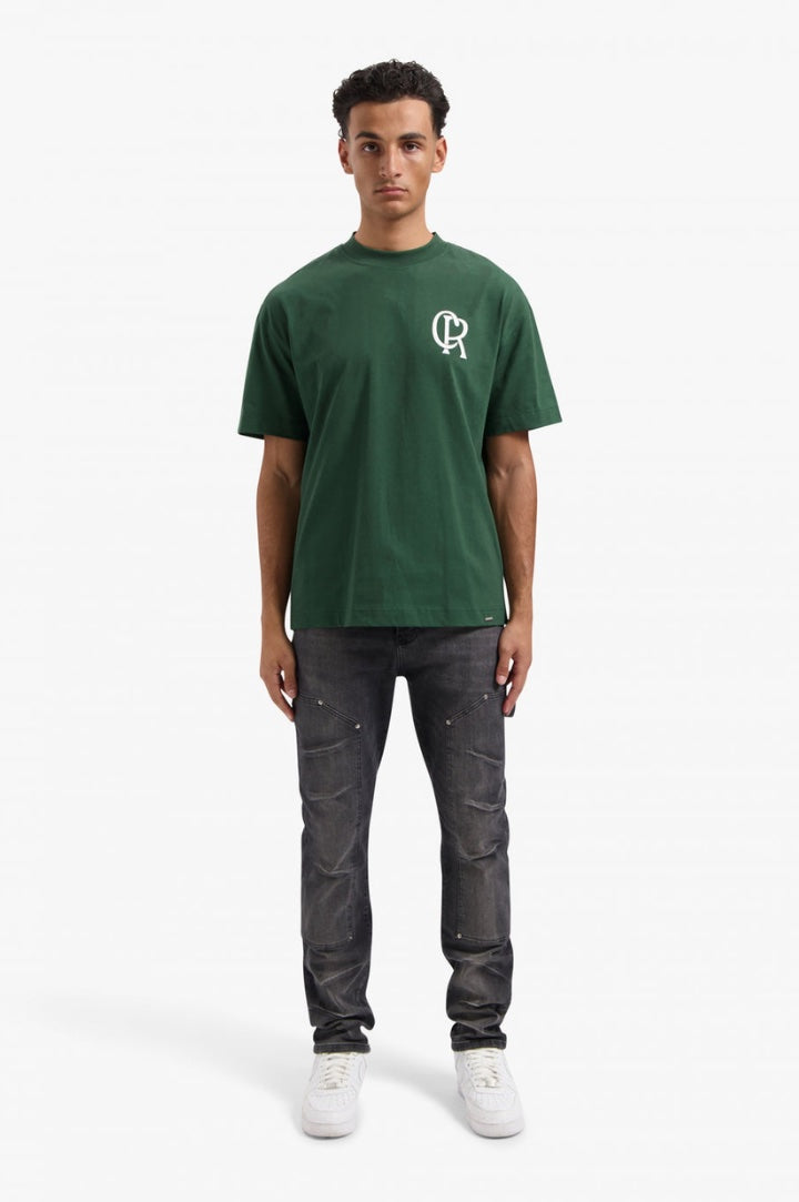 INITIAL T-SHIRT - DARK GREEN