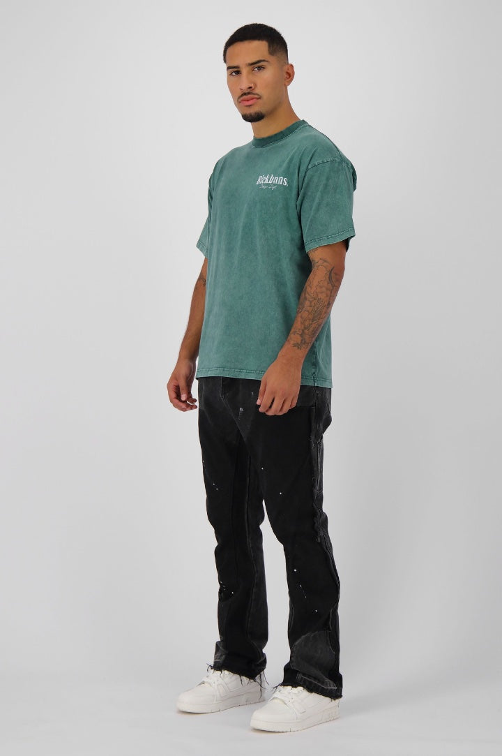 BRUSH T-SHIRT | DARK GREEN