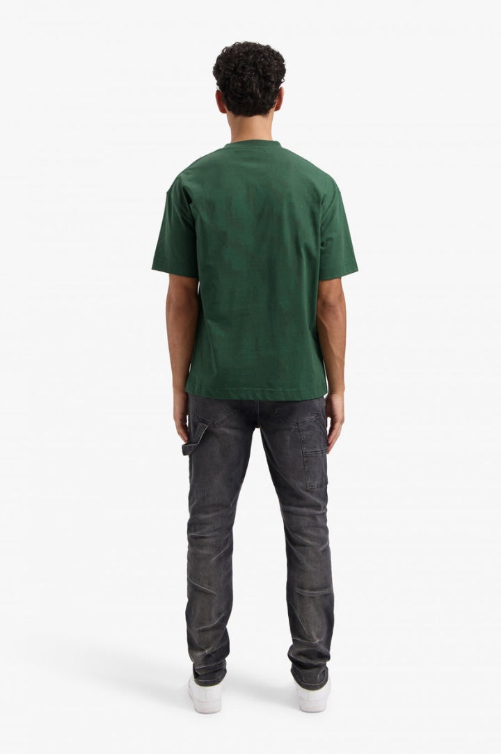 INITIAL T-SHIRT - DARK GREEN