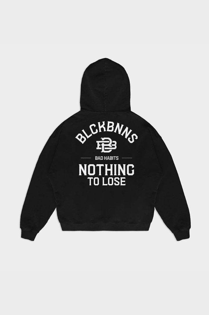 BAD HABITS ZIPPED HOODIE | BLACK